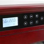 Glass Door Red Wooden Frame Cabinet Cigar Cooler Humidor With Lock