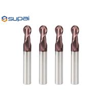 Buy cheap 2 Flute Ball Nose End Mill High Precision Wear Resistance Rear Angle Design product