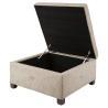 Buy cheap Square fabric tufted ottoman with hinges storage ottoman fabric cube ottoman from wholesalers