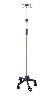 Buy cheap Stainless Steel IV Pole Folding 4 hooks IV Pole for Hospital Bed from wholesalers