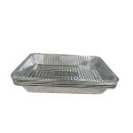 Environmental Friendly Rectangular 525*325*75 Foil Food Container for Turkey