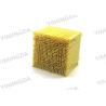 Buy cheap Nylon Square Foot Brush Yellow Color Auto Cutter Bristle 50 * 50 *43mm For Orox from wholesalers
