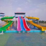 Anti Static Rainbow Colorful Water Slide For Adult With SGS Certification