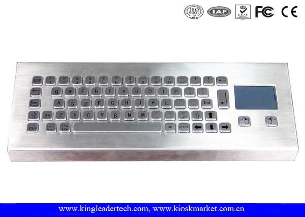 Buy cheap Rugged Stainless Steel Industrial Desktop Keyboard PS/2 Or USB Interface With 65 Keys from wholesalers