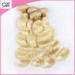 One Donor Healthy End Peruvian Human Hair 6A Natural Virgin Blonde Hair Bundles