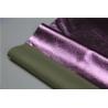 Buy cheap Ladies Garment Pu Synthetic Leather Mettalic Fuschia Color Smooth Handfeeling from wholesalers
