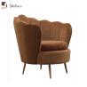 Buy cheap SGS Defaico Furniture Wood Frame Velvet Living Room barrel Chairs from wholesalers