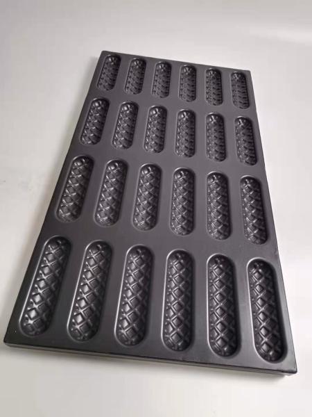 Buy cheap 24 Cavity PTFE Oval Shaped Waffle Hot Dog Mold Pan from wholesalers