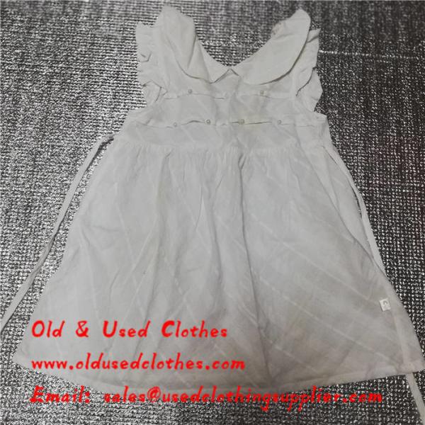 Buy cheap Used Kids Clothes Used Ladies Dresses Old Fashioned Dresses White Color from wholesalers