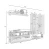 Buy cheap Assembled Living Room Furniture Exquisite 277cm length Wooden Tv Display Cabinet from wholesalers