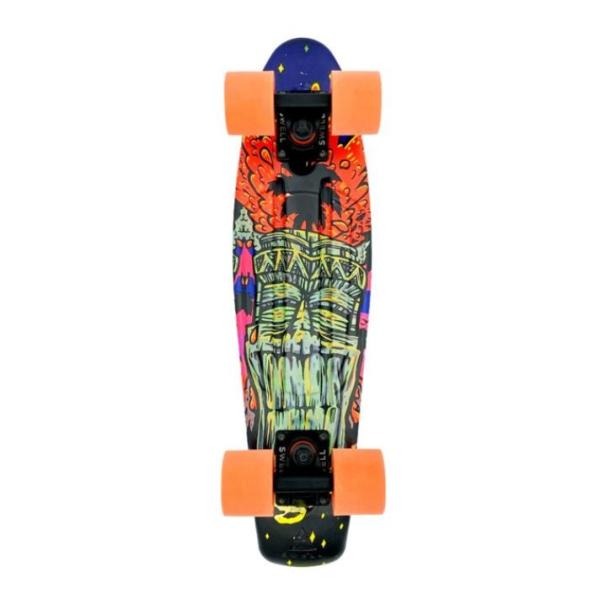 Buy cheap Swell Skateboards Tiki Volcano Black / Black / Orange Cruiser Complete Skateboard - 6" x 22" from wholesalers