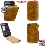 100% Authentic Genuine Flip Leather Cover Case For Blackberry Q10 Multi Color