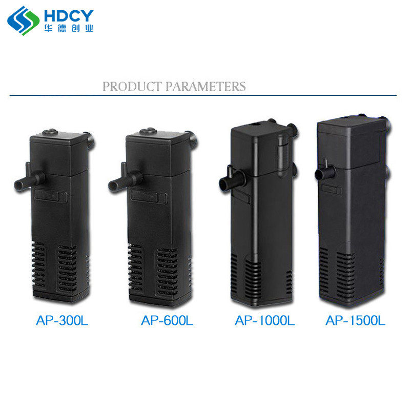 Water Treatment Aquarium Filter Submersible Built-In Filter for Small 3W Waterfall Shower