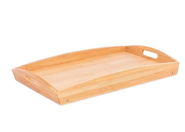 Buy cheap Bamboo Breakfast Bed Trays with Special Shape Cut Out Handles Bamboo Serving Tray from wholesalers
