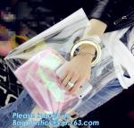 Neon Laser Shopping Bag Tote Bag, PVC bag/handbag for shopping/traveling bag,