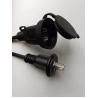 Buy cheap 18AWG American standard extension cord Indoor Extension Cord Black (UL)0.5meter from wholesalers