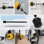 28 Pieces All Purpose Power Scrubber Drill Brush Attachments Kit For Cleaning