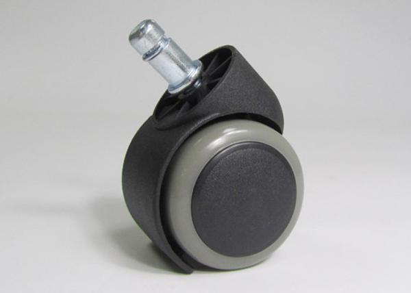 Buy cheap big size caster double wheels ring stem furniture casters, black with grey 50mm (FC2911) from wholesalers