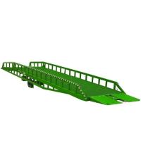 Buy cheap 8000Kg Capacity Container Loading Portable Dock Ramp Manual Hydraulic Power product