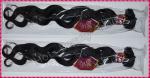 Natural Black Virgin Brazilian Human Hair Extensions Big Curl Type