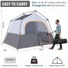 Buy cheap HIKERGARDEN 6 Person Camping Tent - Portable Easy Set Up Family Tent for Camp, Windproof Fabric Cabin Tent Outdoor from wholesalers