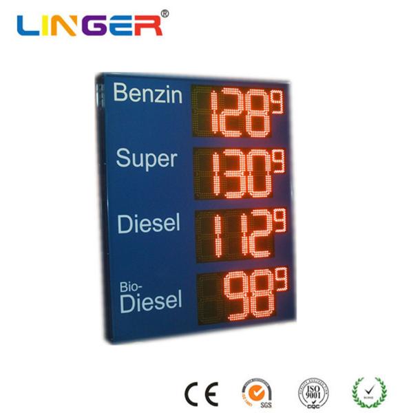 Buy cheap Custom Made 8.88 Small 9 Led Fuel Price Signs , Led Price Sign For Gas Station from wholesalers