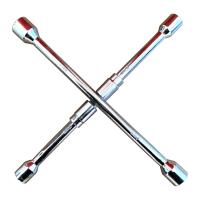 Buy cheap 17/19/21/23mm Size Folding 4 Way Cross Wrench For Car Tire Replacement product