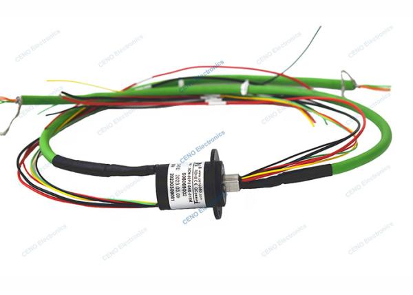 Buy cheap Megabit Ethernet Signal Slip Ring With Capsule For Low Temperature 100rpm 48VAC from wholesalers