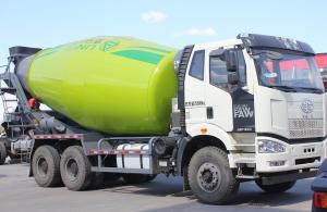Buy cheap Concrete Mixer Truck Old FAW Cement Mixer 6*4 With 10 Wheels 5 Cubic Tanker Double Axle from wholesalers