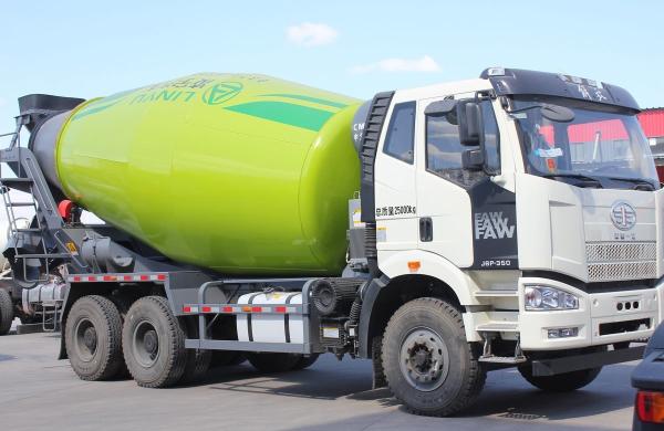 Buy cheap Concrete Mixer Truck Old FAW Cement Mixer 6*4 With 10 Wheels 5 Cubic Tanker Double Axle from wholesalers