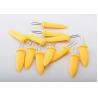 Buy cheap Multiple Twin Prong Corn Needle Skewer Needle For BBQ Barecue Fruit Fork Yellow Color Needle from wholesalers
