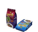 Custom printed k box pouch for dog food packaging, flat bottom bag of dog food