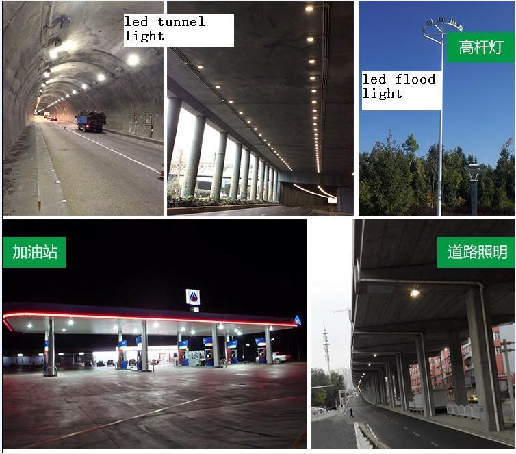 high lumens 120W led cob flood light led Tunnel lamp140LM/W Red green green blue yellow color with Bridgelux AC85-265V
