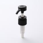 28mm 4CC Screw Black Plastic Soap Pump for Shampoo Shower Gel