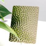 Golden Water Ripple Hammered Decorative Stainless Steel Sheet For Ceilings Walls