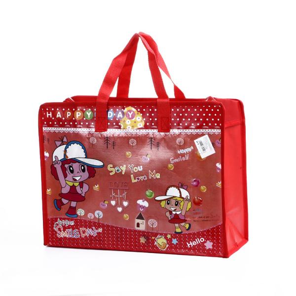 Buy cheap Printed Lamintion Small Bags Non Woven Shopping Bags With Zip Customized from wholesalers