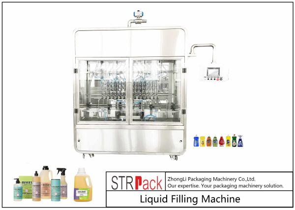 Stainless Steel Flow Volumetric Filling Machines , Time Based Automatic Filling