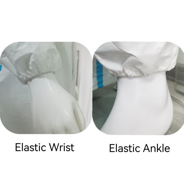 Buy cheap Fully Closed Disposable Microporous Hooded Coverall For Clean Room 175 X 140cm from wholesalers