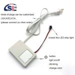 73*47*13mm Smart Bathroom Mirror Touch Switch with DC12V Output Voltage and LED