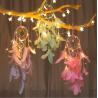 Buy cheap popular handmade indian dream catcher feather with led light home decoration from wholesalers