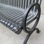 Urban Street Furnitures ISO14001 Stainless Steel Garden Bench