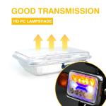 DC12V Cg125 125cc Dual Color White Amber Glass Lampshade LED Headlights 4x6 inch