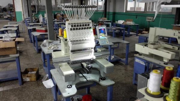 Buy cheap 110V - 220V 1 Head Commercial Embroidery Machine , 12 Needle Embroidery Machine 540 x 375mm from wholesalers