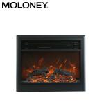 28inch TV Stand Hypotenuse Fake Fireplace With Mantel Charcoal Burning Effect
