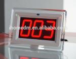 restaurant food service call system with menu holder button