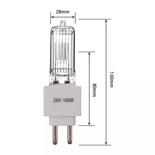 Buy cheap 230V 1000W Quartz Halogen Bulb Quartz Lamp Halogen Light For Stage Lighting from wholesalers