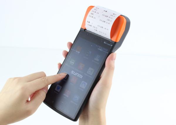 Buy cheap 16GB Bluetooth Android Handheld POS Terminal Built In 58mm Printer from wholesalers