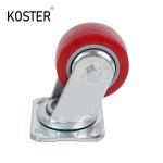 Industrial Caster Wheel 2 Inch Fixed PU Material MW Caster Heavy Duty Rotating