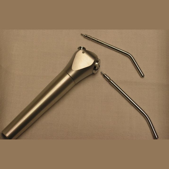 Silver Color Dental Air Water Triple Spray Syringe Handpiece For Dental Chair