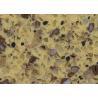 Buy cheap SS606 Yellow Diamond Solid Quartz Countertops Strong Temperature Resistant from wholesalers